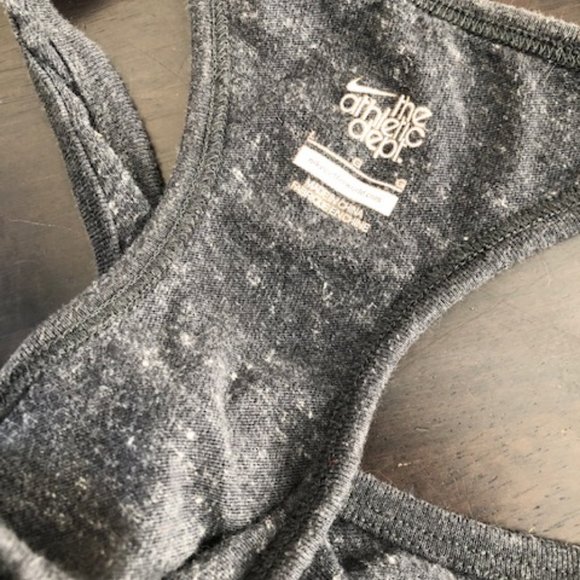 2/$20 DEAL - Nike Vintage Style Heather Grey Athletic Tank L - Picture 3 of 3